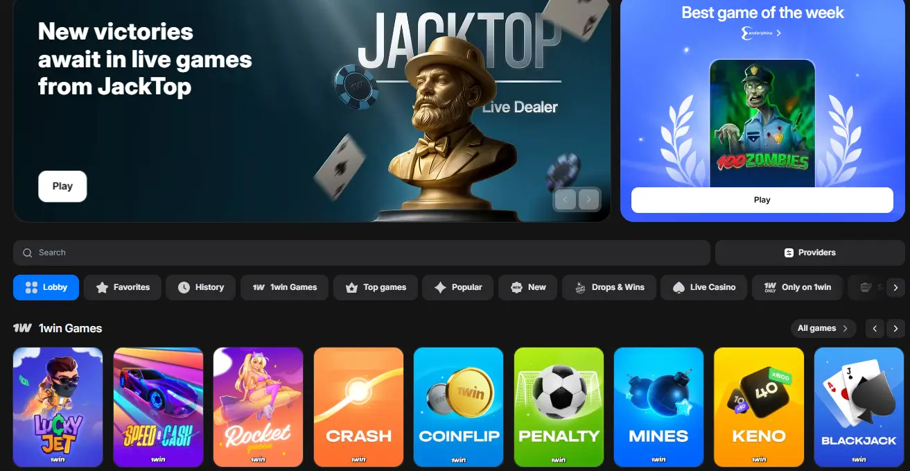 1win Casino Games